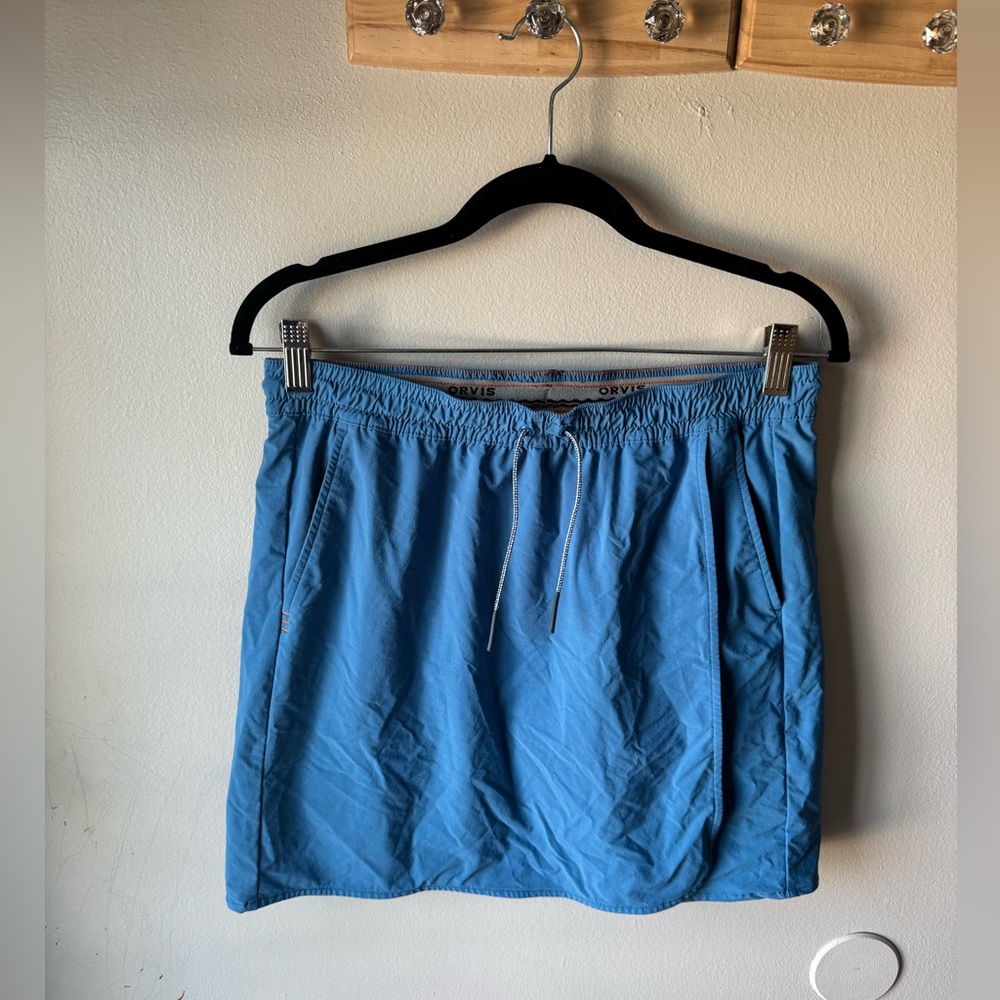 Orvis Jackson Quick-Dry Skort Women’s Small Blue Hiking Travel Athletic